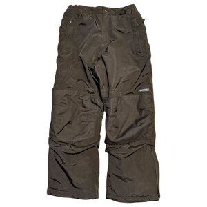 Lands’ End Kids Black Grow-A-Longs Snow Pants, Size 10H / 10 Husky